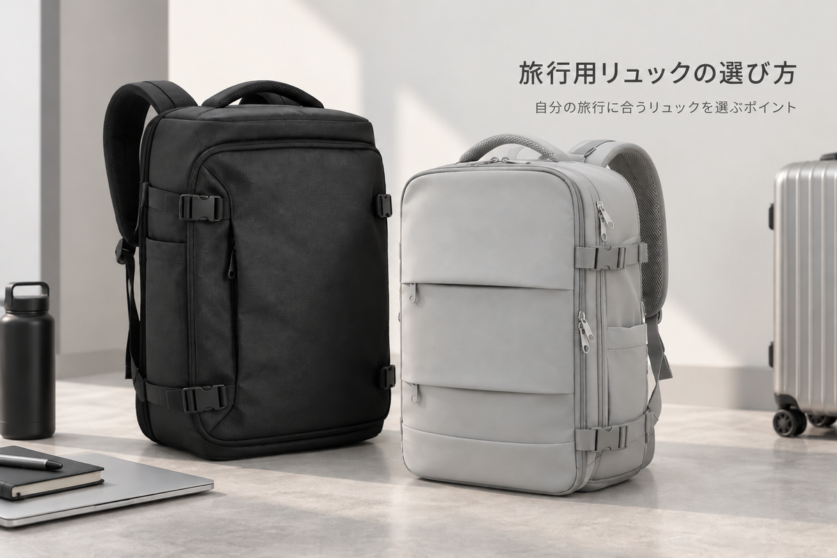 旅行用リュックの選び方|自分の旅行に合うリュックを選ぶポイント