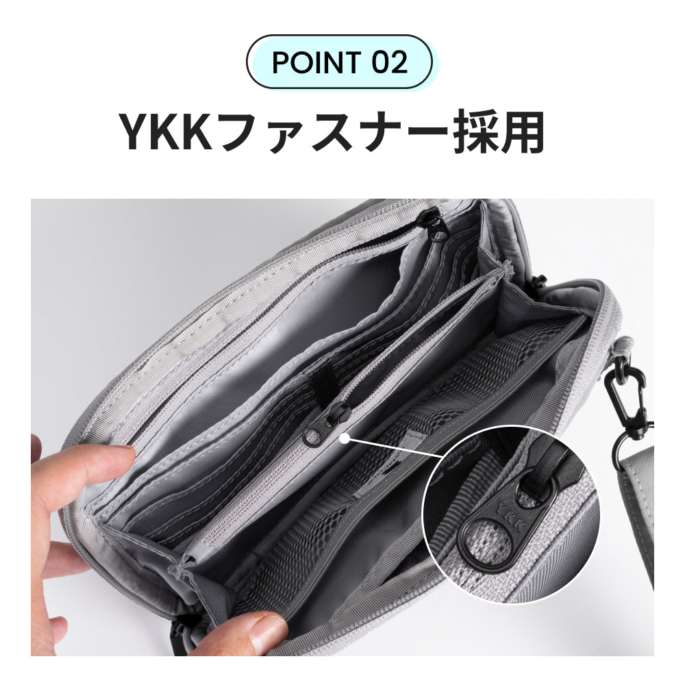 ★新発売★セキュリティポーチ 防犯 RFID スキミング防止 ショルダーバッグ 3層収納 パスポートケース 貴重品ポーチ トラベルウォレット 財布 貴重品 耐切創 スリ対策 YKKファスナー 旅行グッズ トラベル 海外旅行