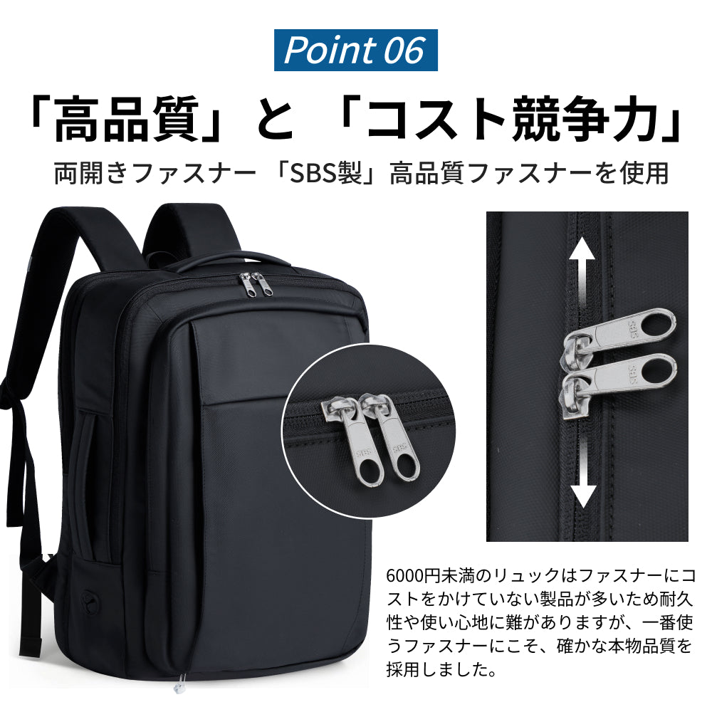 ビジネスリュック リュック メンズ ビジネスバック 大容量 20L 30L拡張機能 リュックサック SAMFOLK 防水 通勤 ビジネスバッグ 4WAY 多機能ポケット 17インチPC パソコン 耐久 耐衝撃 旅行 出張 通学  男女兼用 通学 通勤 修学 ギフト 父の日