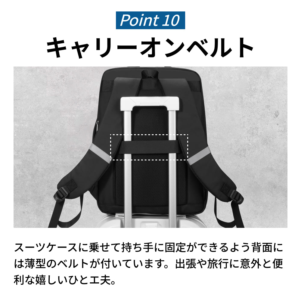 ビジネスリュック リュック メンズ ビジネスバック 大容量 20L 30L拡張機能 リュックサック SAMFOLK 防水 通勤 ビジネスバッグ 4WAY 多機能ポケット 17インチPC パソコン 耐久 耐衝撃 旅行 出張 通学  男女兼用 通学 通勤 修学 ギフト 父の日