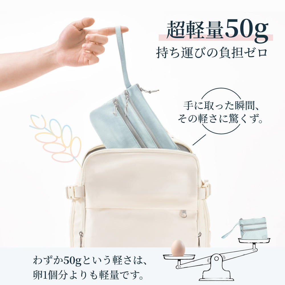【SAMFOLK】コインケース 小銭入れ レディース｜カードケース ミニ財布 L字ファスナー ナイロン キーホルダー付 薄型 軽量 母の日 プレゼント